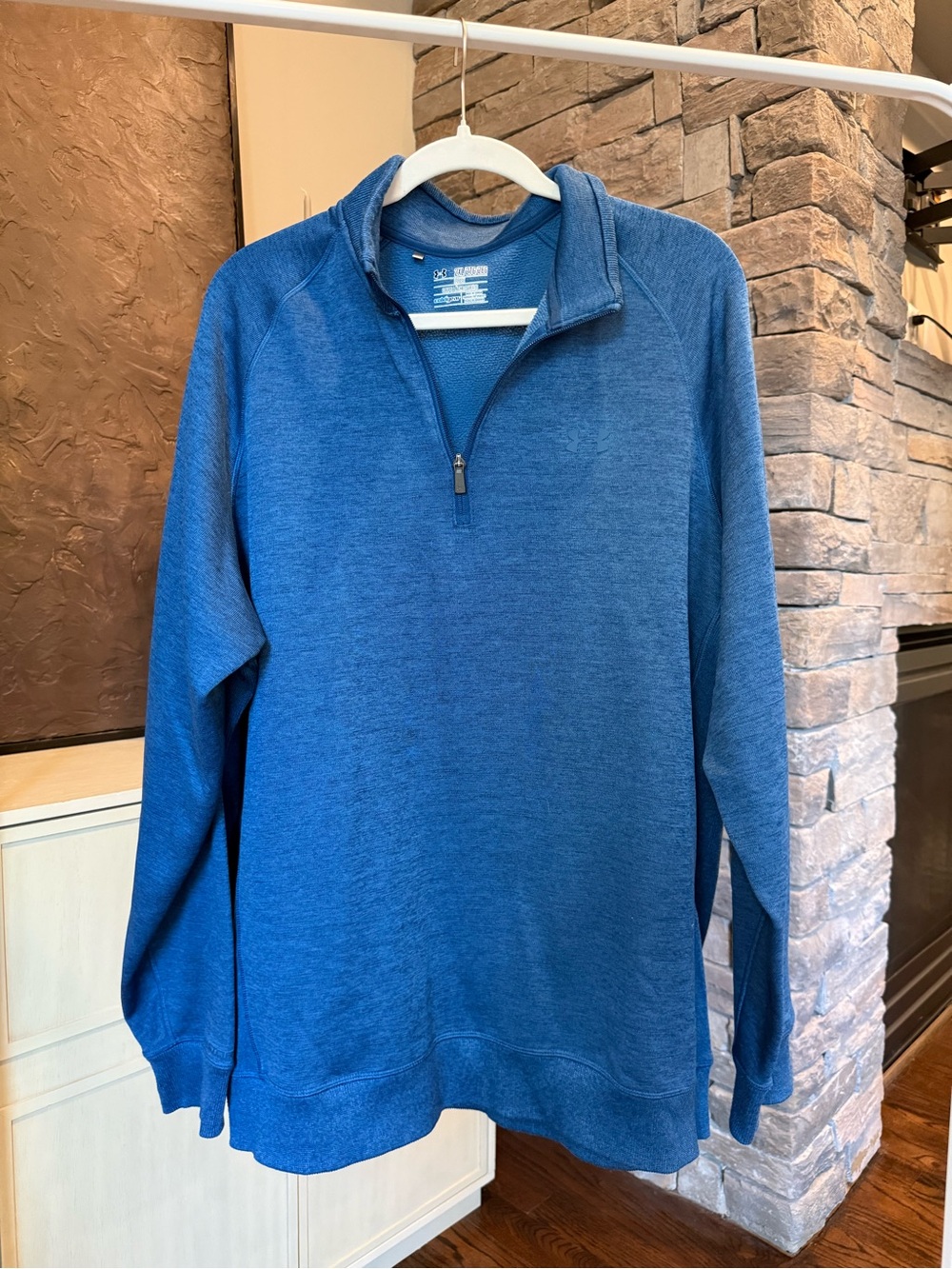Under Armour Men's Blue Quarter-Zip Pullover Sweater